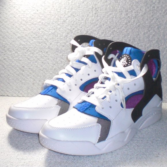 Nike Air Flight Huarache PRM QS White Black Lyon Blue Berry (686203-100) s10.5 main image 7